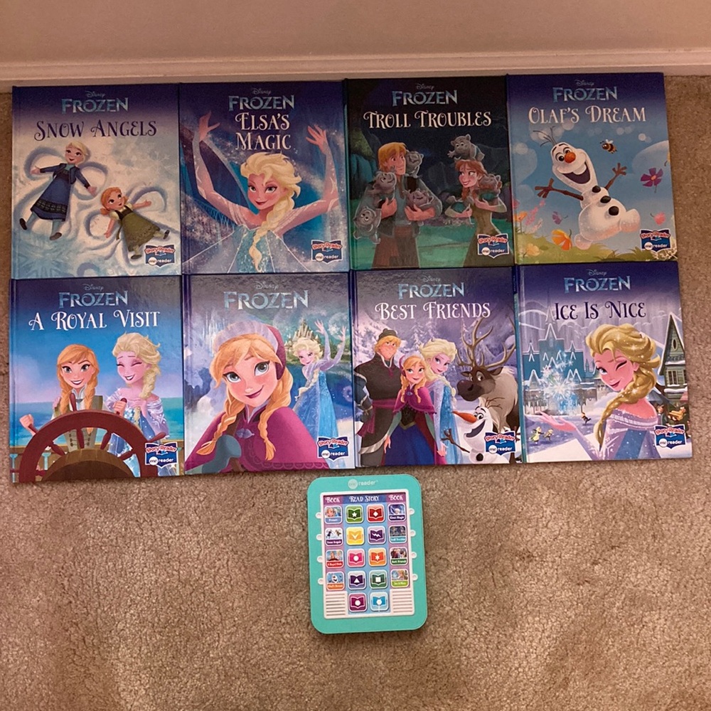 Disney Frozen book set of 8 with reader